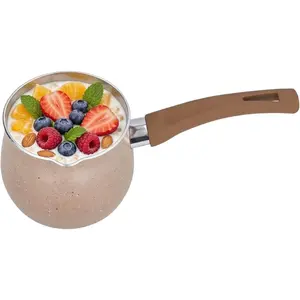 Mini Saucepan Nonstick Butter Warmer Multi Milk Pot Stockpot Practical Small Melting Pot with Handle Pour Spouts