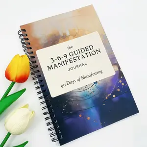 99 Days Manifestation Challenge, Law of Attraction Self-Help Plan, Spiritual Growth & Personal Development Journal, Daily Reflections, Daily Guided Journal, Planner Notebook, Spiral Bound Planner, Daily Devotional Journal