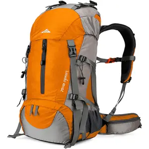 Loowoko 50L Hiking Backpack, Waterproof Camping Essentials Bag with Rain Cover, 45+5 Liter Lightweight Backpacking Back Pack Loowoko