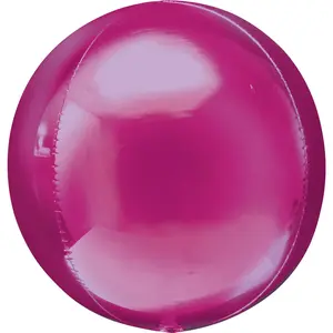 16" Bright Pink Orbz Mylar Balloon
