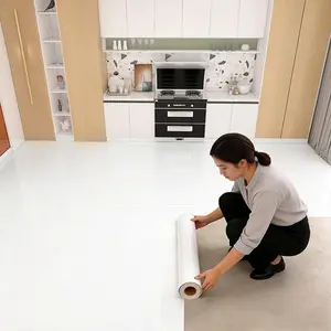 Gloss Removable Vinyl Floor Wrap, Peel and Stick Vinyl Flooring Stickers, for Wedding, Bedroom, Living Room, Bathroom, Kitchen