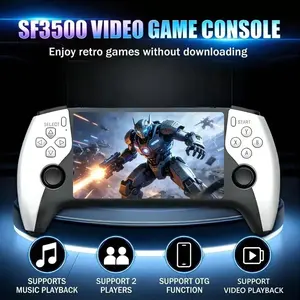2026 New Sf3500 Upgrade Handheld Game Console, Portable, 5-Inch IPS Full HD Screen, Multiple Emulator Modes, 3000mah Long Battery Life