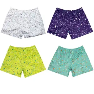 Colorful Paint Splatter Mesh Shorts – Youth & Adult Summer Athletic Shorts, Lightweight Streetwear, Casual Outfit