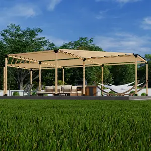 Kit for a Half-Circle Pergola With Roof - Any Size Up to 36' x 24'