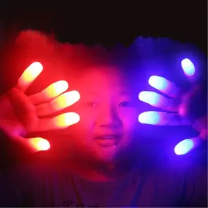 1 pair  Trick Fingers Thumbs LED light Halloween Party
