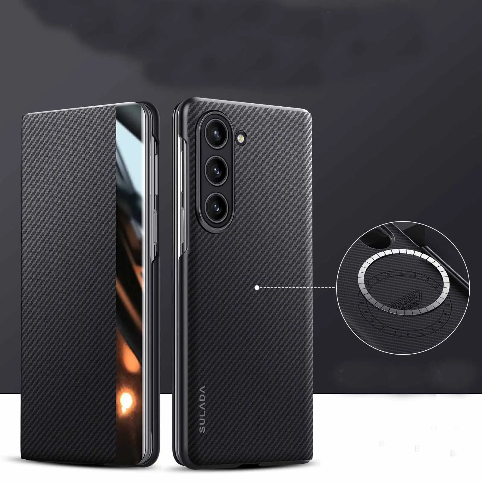 Compatible with Zfold6 /fold5/fold4 business-friendly flip cover phone case  HN1224-1