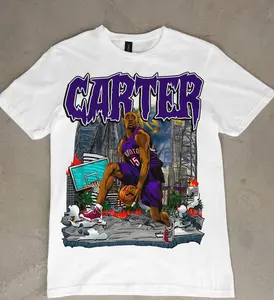 Vince Carter Graphic Throwback Shirt Retro 90's Unisex Raptors Basketball Dunk Contest Champion Men's Women's