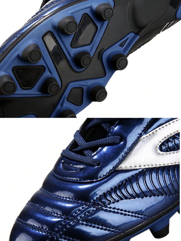 Unisex Football Shoes, Suitable For Gym Fashionable Sparkling Teenage Soccer Cleats, Non-Slip, Low-Top, Ronaldo Training Shoes For Grass Sports Classic Leather Turf Soccer Shoes soccer  boots