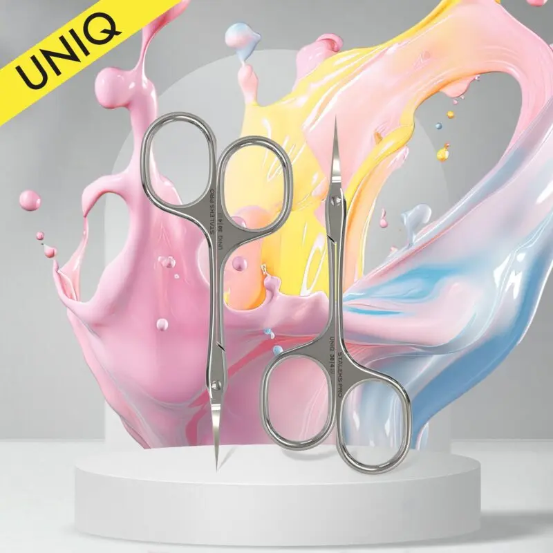 Professional cuticle scissors Asymmetric UNIQ 30 TYPE 4 Professional cuticle scissors Asymmetric UNIQ 30 TYPE 4