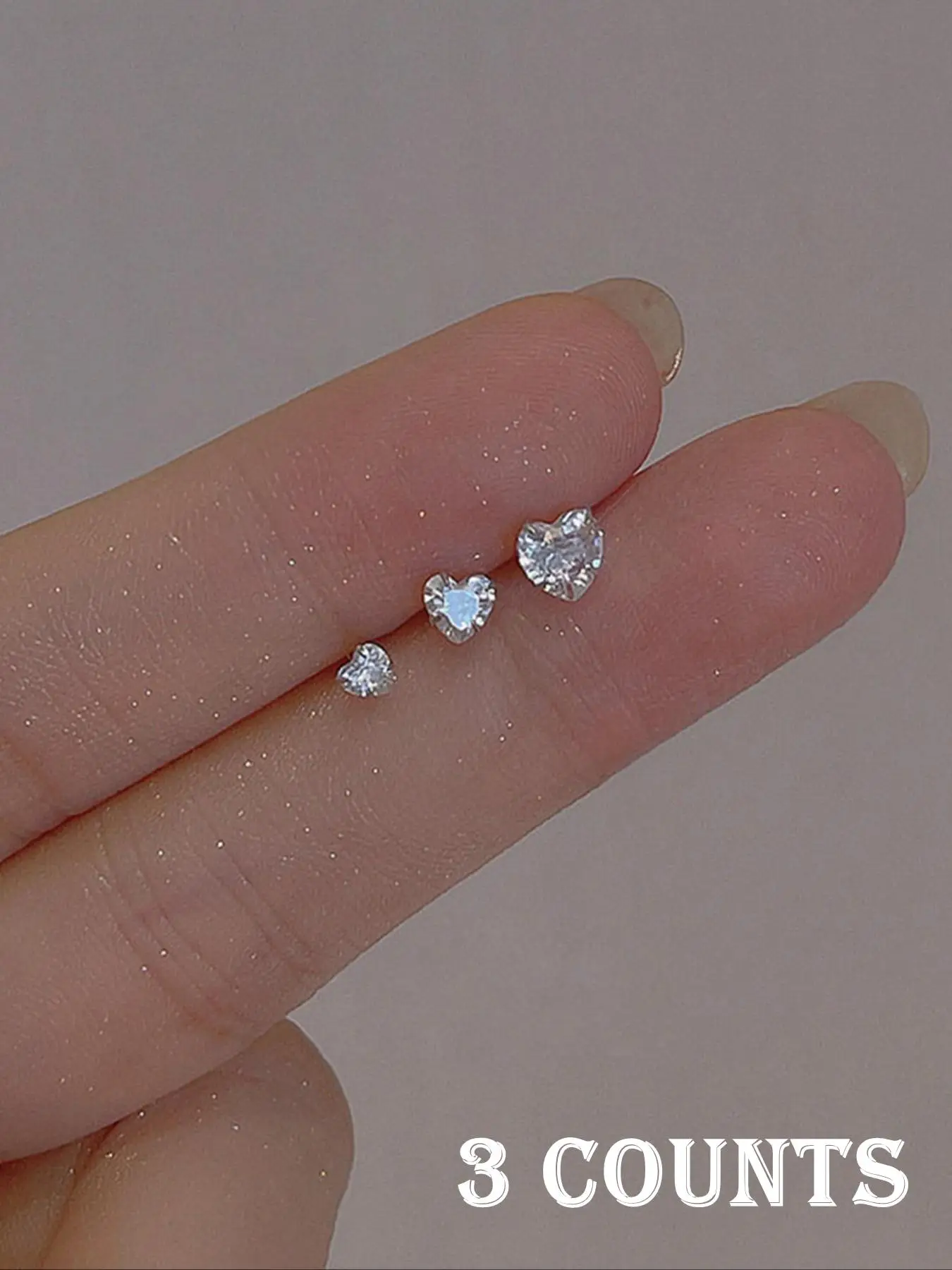 S925 Sterling Silver Heart Shaped Rhinestone Decor Stud Earrings, Fashionable Jewelry for Women & Girls, Trendy All-match Jewelry for Birthday Gift