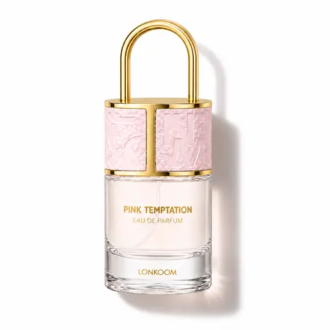 LONKOOM Pink Temptation Eau de Parfum 50ml | Fresh Floral Woody Fragrance for Women | Orange Blossom, Jasmine & Vanilla | Soft Feminine Long Lasting Perfume
