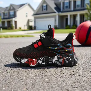 Kids Running shoes boy sports casual shoes Athletic Fashion Sneaker Lightweight Breathable Children Walking shoes Trainer Footwear