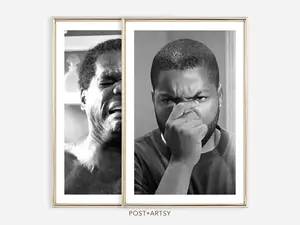 Funny Bathroom Wall Art Son and Dad Bathroom Bundle 2 Movie Poster Prints Digital Oil Painting Amusing Gift