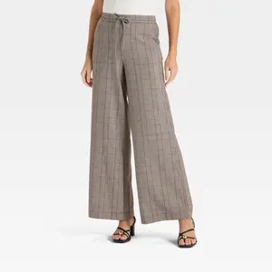Women's Wide Leg Pull-On Pants - A New Day