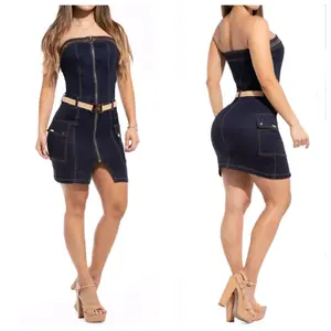 DENIM DRESS LU-1249 Casual Womenswear