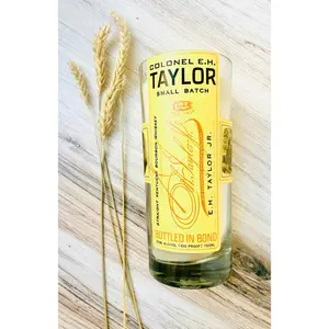 Old fashioned Whiskey Bottle candle - Colonel Taylor Bottle -  liquor bottle candle