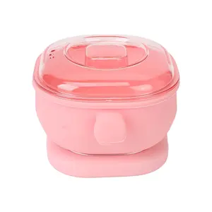 Wax Heater, US Plug 110-120V 100W Electric Hot Wax Warmer Machine, 400ml Silicone Silicone Pot Liner Melting Waxer for Hair Removal Body Care Lid