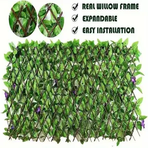 Expandable Artificial Hedge Garden Wall Leaves Privacy Fence, Ideal for Garden Decoration, Perfect for Festival Garden Decorations