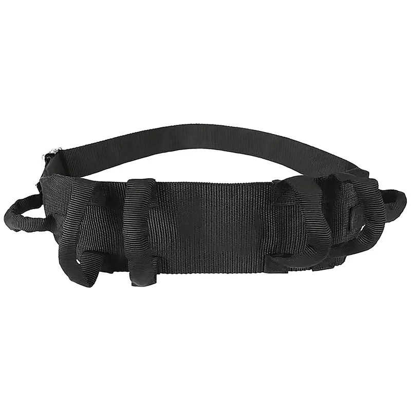 Durable Caregiving Transfer Apron Gait Belt - 6 Handles, Adjustable Simple Belt, Buckle Design, Easy to Use, Assists with Gait, 30-50" Home Care Supply for Seniors