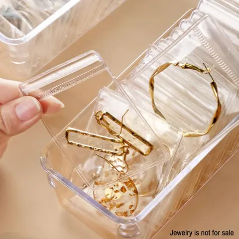 Jewelry Storage Bag, 20pcs Clear Self-sealing Dust-proof Jewelry Organizer, Jewelry Storage Dust Cover for Earring Necklace Ring Bracelet, Earring Holder Organizer