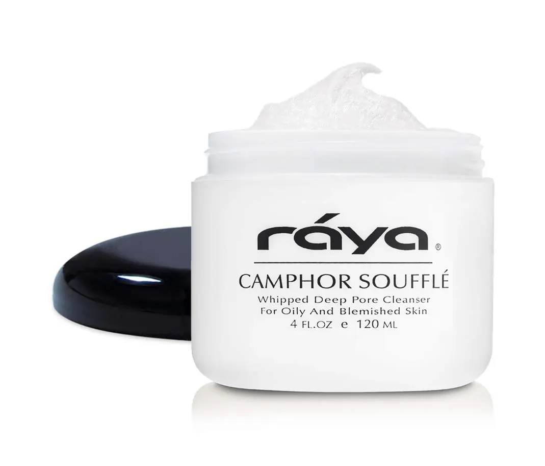 Raya Camphor Soufflé Facial Cleanser (101) | pH-Balanced Face Wash for Oily, Blemished, and Break-Out Skin | Helps Reduce White-Heads and Black-Heads and Clear Clogged Pores