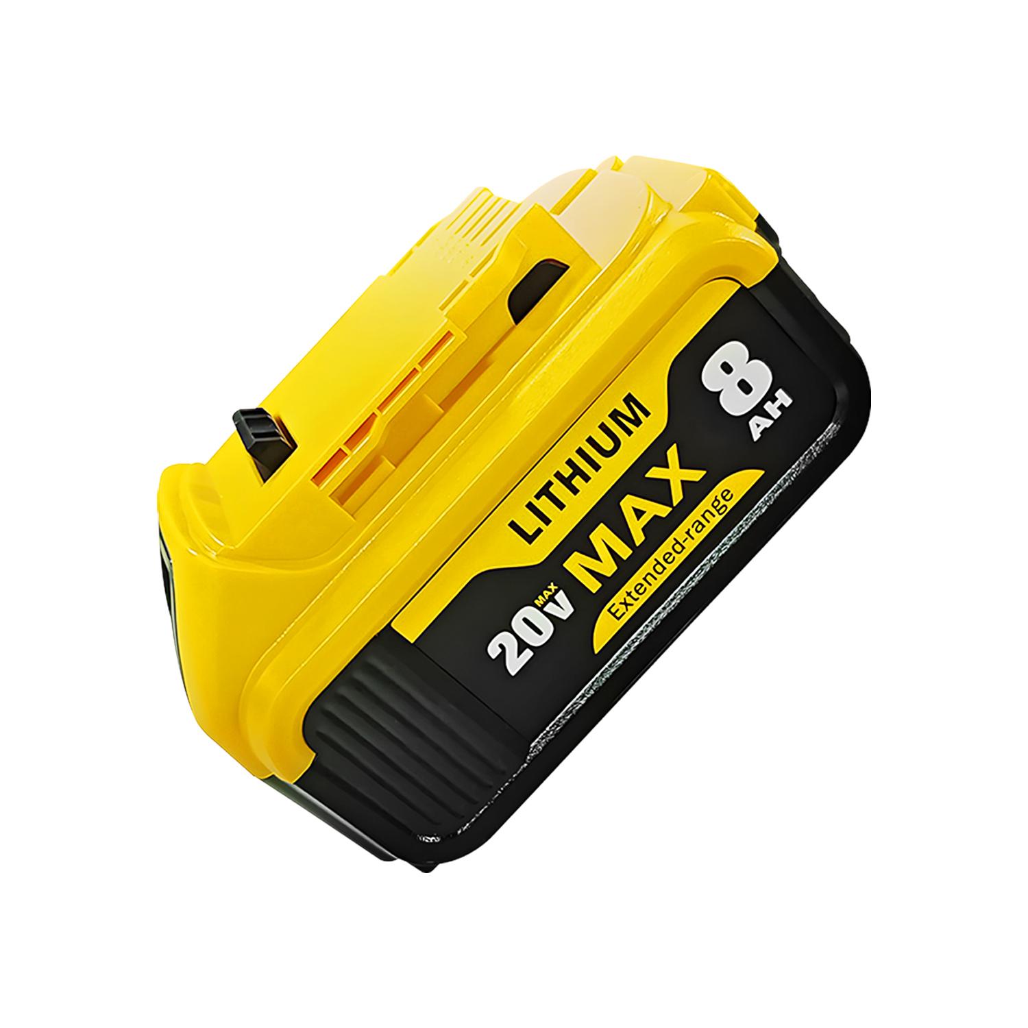 8000mAh spare battery replacement 20V Max battery Lithium ion battery suitable for replacing lithium-ion power supply Cordless drill battery Outdoor power tool battery accessories Rechargeable wireless power tool battery pack