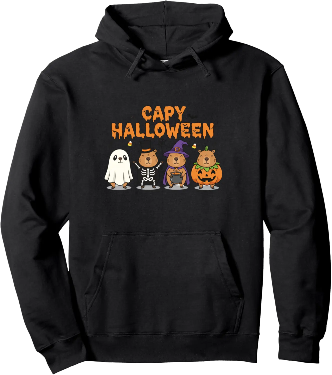 Capy Halloween Boys Girls Cute Capybara Halloween Costume Pullover Hoodie - Rosazamorap Shop 93B0FQ5MKNVW