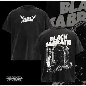 [Winter Outfits]Vintage Black Sabbath Night Arch T-Shirt 2 Sided ,Black Sabbath Graphic Tee, Rock Band Shirt, Retro Music Tee, Rock Music Lover Shirt, Vintage Band Shirts Casual Comfort Cotton Fabric Fit Top , Top Men's and Women's Clothing