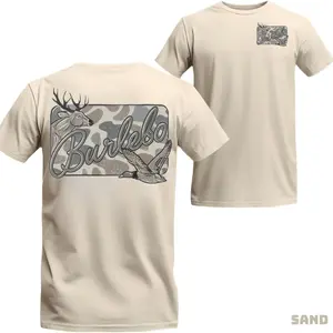 Burleboo Camo T Shirt, Hunting Deer Duck T Shirt, Outdoor Sportsmann T Shirt For Men And Women, Unisex Casual Graphic T-Shirts