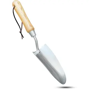 Eco Super   Trowel with   Handle -  Recycled Stainless Steel - Rust Resistant - FSC Certified  -  Tool for ing Weeding Transplanting  Digging