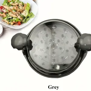 Easy-Twist Ergonomic Chicken Shredder With Clear Lid - Dishwasher Safe, Non-Slip Base, Heat Resistant & Bpa Free - Perfect For Bbqs & Kitchen Prep