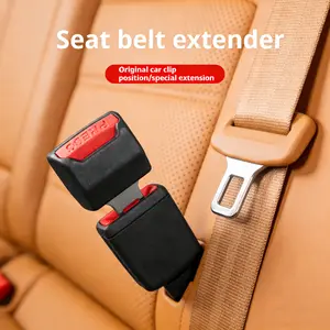 Car Seat Belt Extender Universal Fit for Most Cars Alloy Buckle Adapter Safety Extension for Back Seat Passenger Comfort