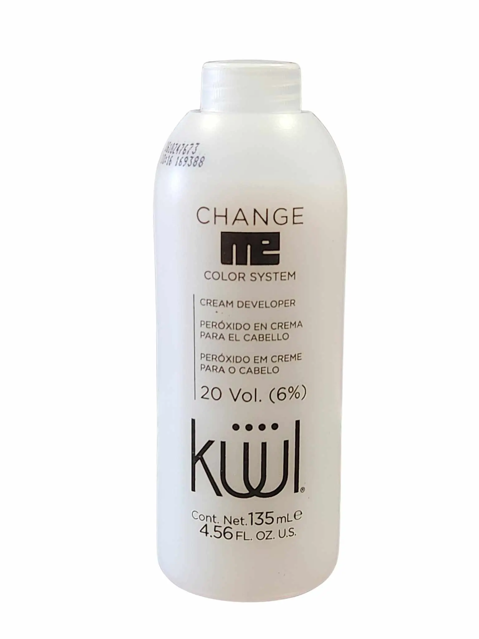 KUUL Color System Change Me 20 Vol Cream Developer, Ammonia-Free Peroxide for Mixing with Hair Dye, 24-Month Shelf Life, 4.5 fl oz, Haircare, Dyeing Hair, Curly, Fine, Normal, Aging, Hair Transformation, Tube