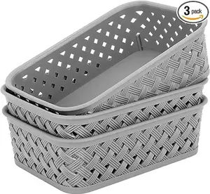 Plastic Storage Baskets Baskets with Handles