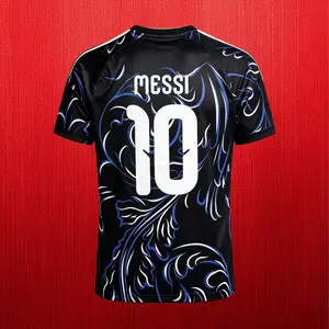 10# Meesi 2026 Argentina Away Short Sleeve Soccer Jersey Quick-Dry