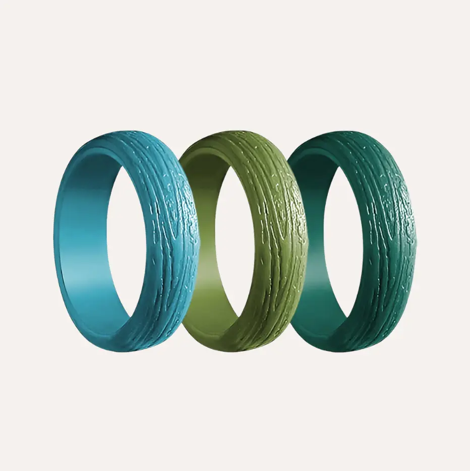 Jungle 3 Silicone Rings