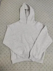 Men's Light Grey Hoodie Streetwear Casual Tops Long Sleeve Menswear Soft Fabric Outfits Pullover Sweatshirts 2026 Breathable Warm Lightweight Trendy Home Outdoor Hip Hop Jogging