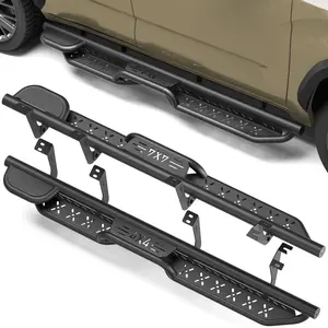 Running Boards for 2023-2024-2025-2026 Chevy Suburban &GMC YukoTOYOTA SEQUOIA, Two-Raised Step Design, Heavy-Duty Carbon Steel Nerf Bars, 2PCS