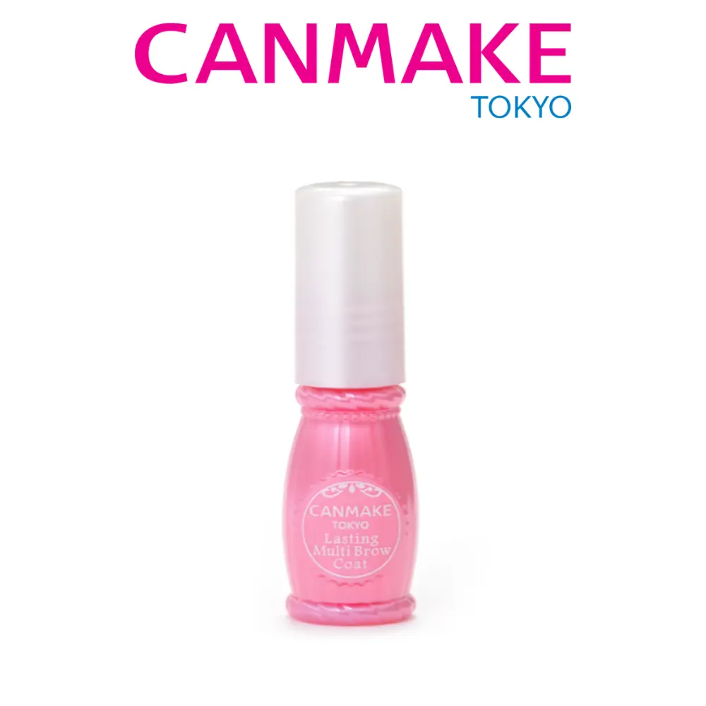canmake Lasting Multi Brow Coat - Waterproof Eyebrow Gel Sealer with Beauty Essences for Smudge-Proof Makeup