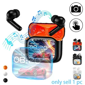 Earbuds Wireless Bluetooth 5.4 Touch Screen Earphones with 3 Scene Modes, 7 Audio Styles, 10mm Speaker, 6H Playback 30H Standby, Smart Touch Control Noise Reduction for Cycling Travel Entertainment TWS Earbuds