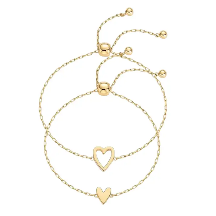 Matching Heart Bracelets for Women – Heart Charm and BFF Friendship Styles