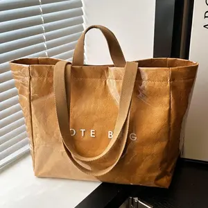 Tote Bag for Women,Large Work Tote Bag Clear Plastic Tote Bag PVC Letter Printed Bag Kraft Paper Hobo Bag with Handle adult party(Raincoats)(Sheets)