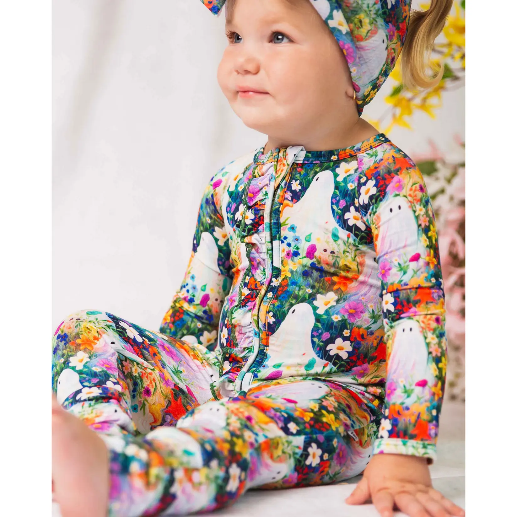 Boo-tiful Blooms Convertible Ruffle Romper