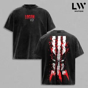 Clawed Warrior Graphic Tee, Mutant Fighter Shirt, Savage Hero Tee, Dark Comic Inspired Shirt, Vintage Washed Tee, Oversized Heavyweight Cotton, Y2K Streetwear, Action Graphic Shirt, Retro Hero Design