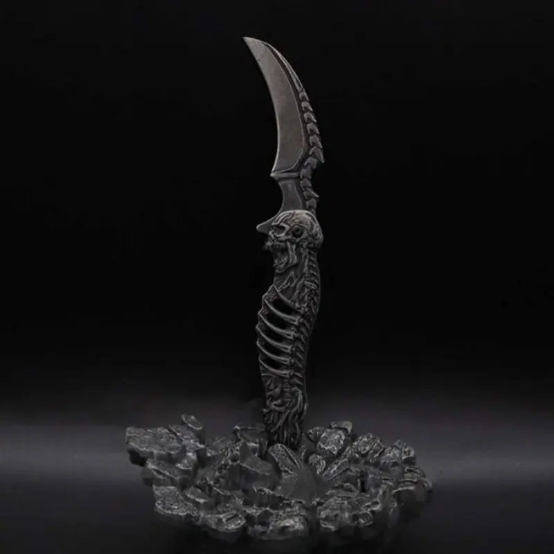 Ghost skull head Stonewash steel outdoor knives pocket knife folding blade camping tactical knives survival tools gifts