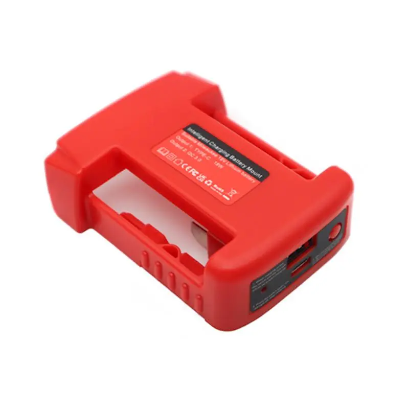 18V Lithium Battery Adapter, Battery Adapter with USB & Type-C Output, Compatible with Miwog 18V Lithium Battery, Home Improvement, Power Adapter