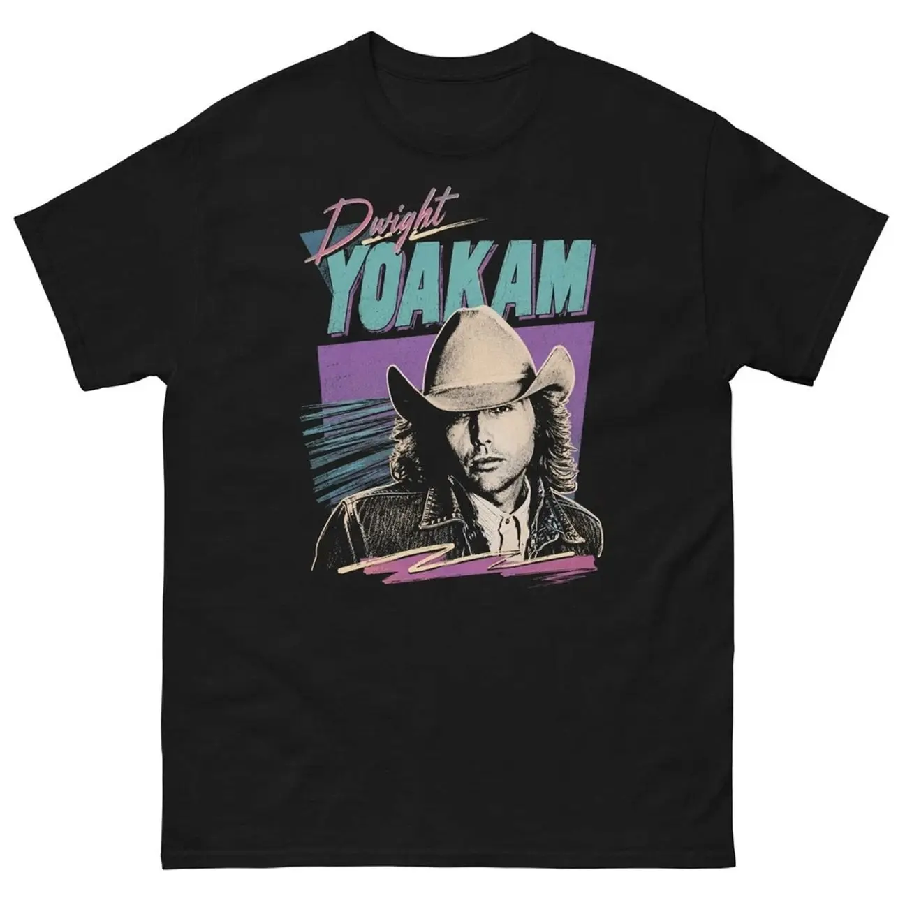 Dwight Yoakam Retro Styled Graphic T Shirt Unisex classic tee G