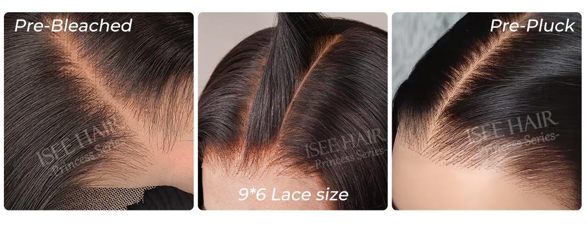 ISEE HAIR Wear Go 9x6 T-Part Layered Cut Bob Yaki Straight Wig Glueless Human Hair–Drawstring Lace Frontal Wig Pre-Cut & Pre-Bleached & Pre-Plucked Hairline & Deep Part Beginner Friendly Summer Hairstyles#SoHoChic#TikTokShopBackToSchool
