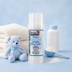 Baby Powder Herbal Deodorant Cream Stick – Aluminum-Free, Baking Soda-Free – Natural Odor Support