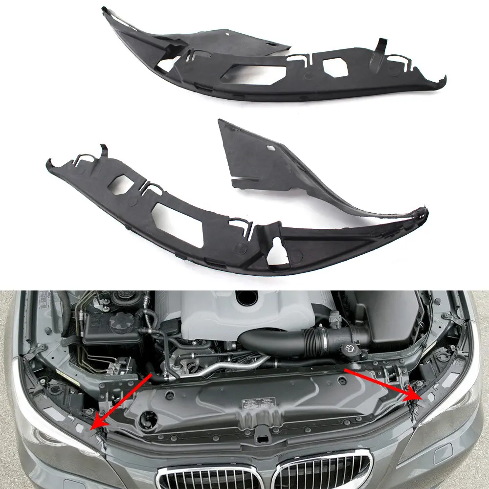 Automotive Plastic Car Accessories Headlight Headlamp Gaskets - Stable Pair of Left & Right for BMW E60 525xi 528i 530i 525i (2004-2010), Replacement